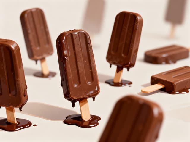 Picolés de Chocolate